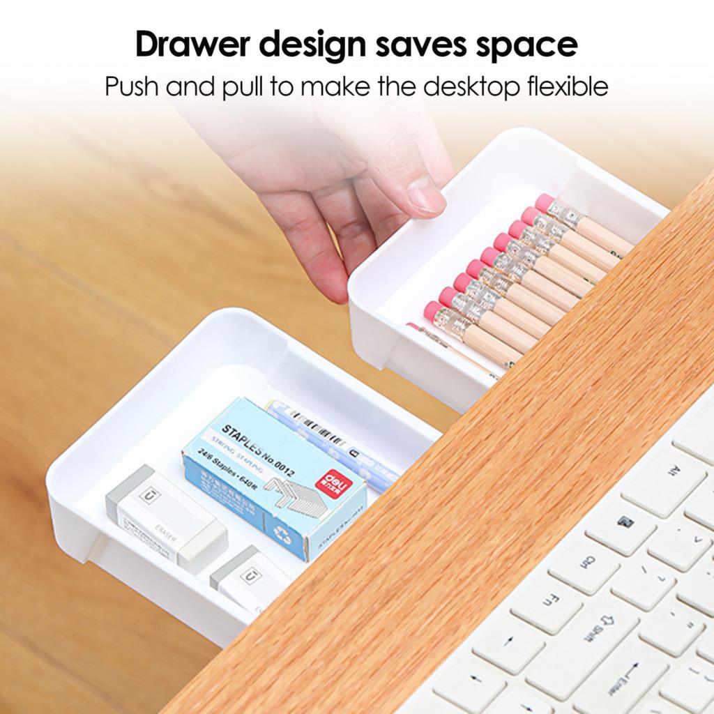 Desk Drawer Small - Gizli Masa Altında Depolama Çekmecesi Küçük