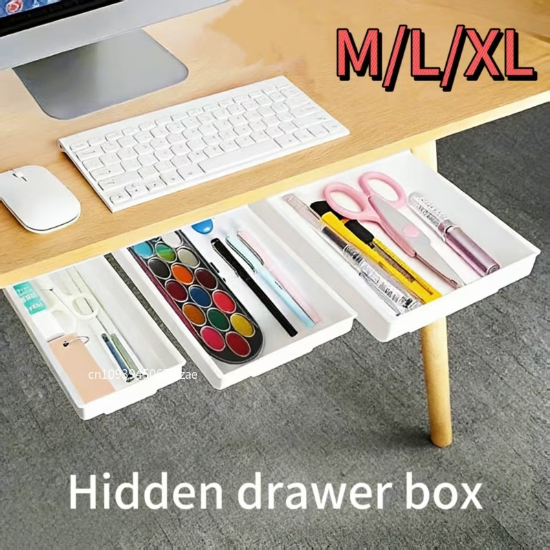 Desk Drawer Small - 1 adet beyaz kendinden yapışkanlı depolama
