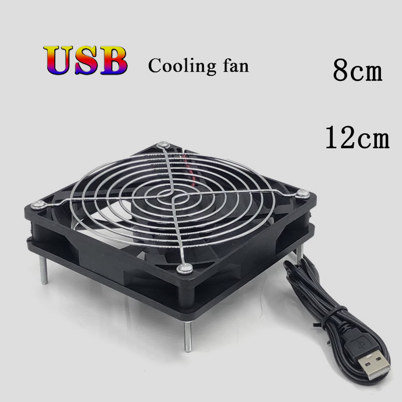 Usb Desk Fan - 8/12 cm 12 V USB Powered