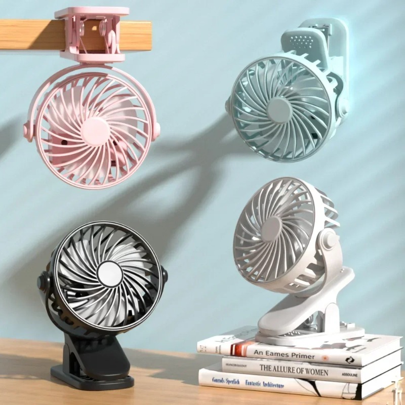 Usb Desk Fan - Taşınabilir Klipsli Fan USB Masa Fanı