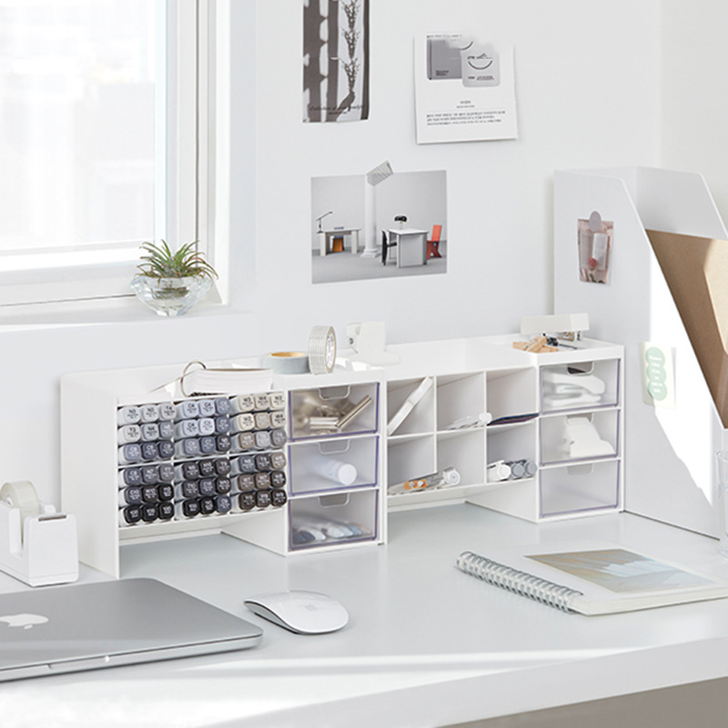 Desk Drawer Small - Yeni Masaüstü Saklama Kutusu Çekmeceli Kozmetik