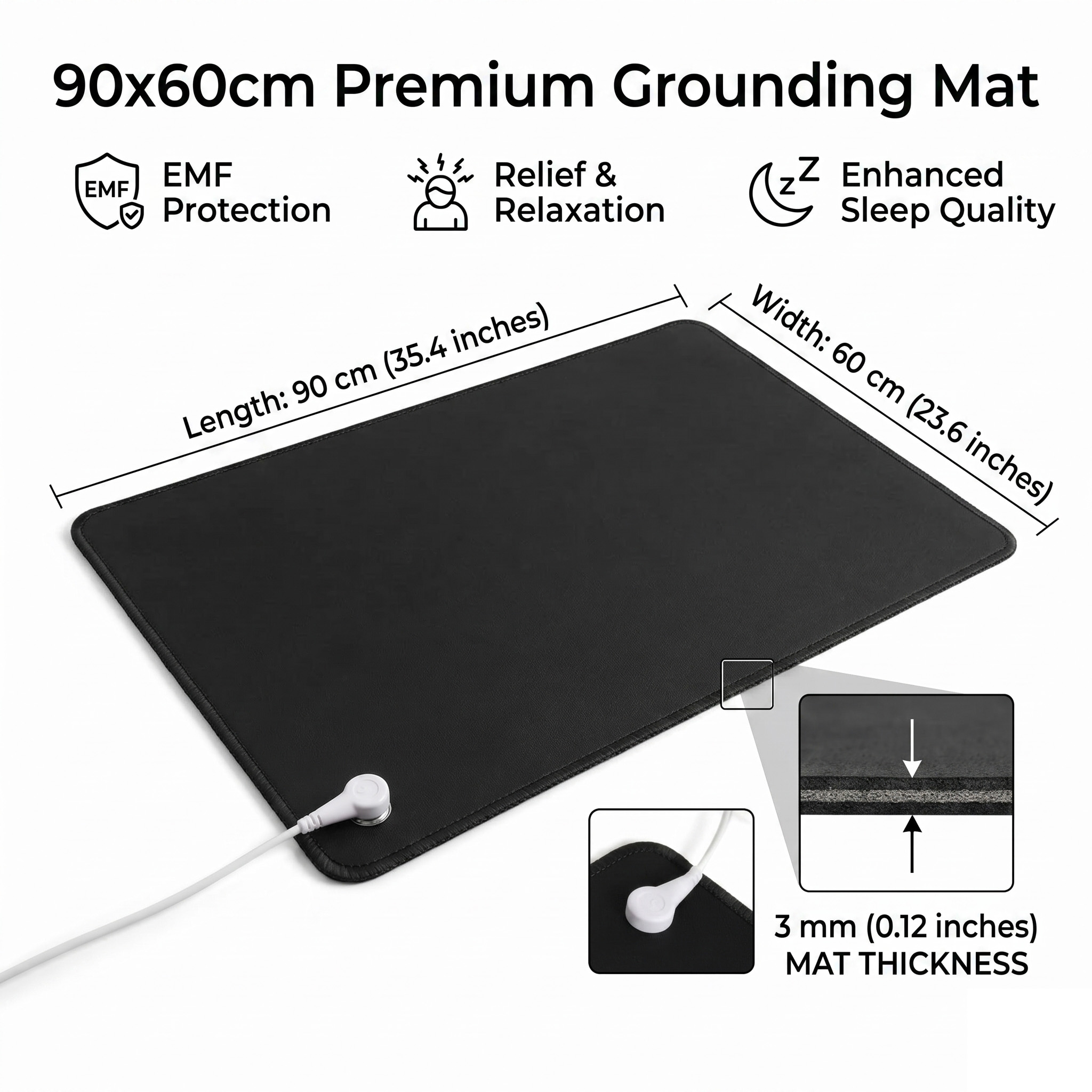 Desk Mat Leather - 3mm PU Deri Topraklama Matı Topraklama