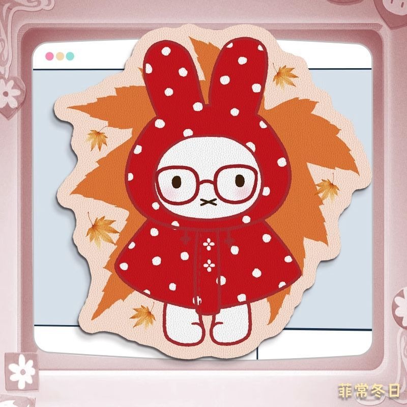 Anime Miffy Deri Mouse Pad, Bi - Desk Mat Leather incelemesi ve fiyatı