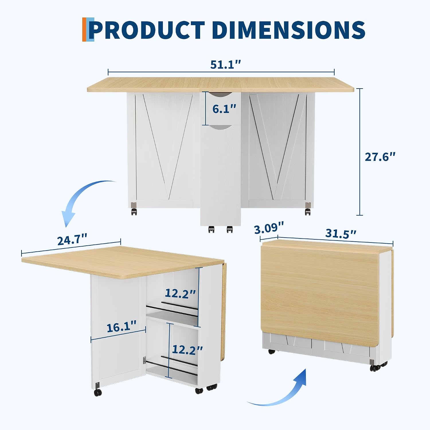 Katlanabilir Yemek Masası, Dep - Desk Drawer Small incelemesi ve fiyatı