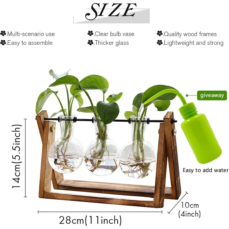Ahşap Standlı Hidroponik Bitki - Home Office With Plants incelemesi ve fiyatı