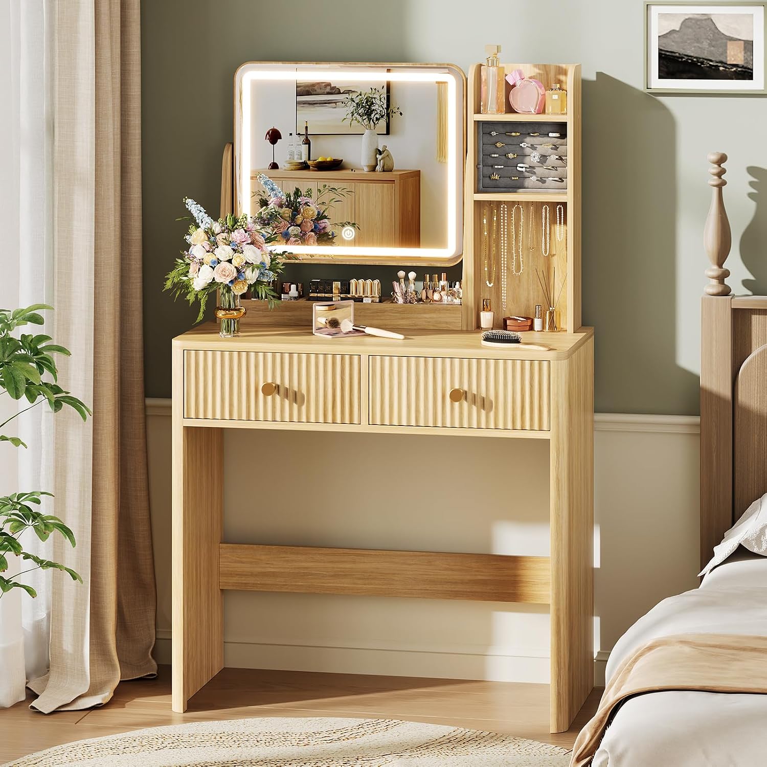 Aynalı ve Işıklı Oluklu Makyaj - Desk Drawer Small incelemesi ve fiyatı