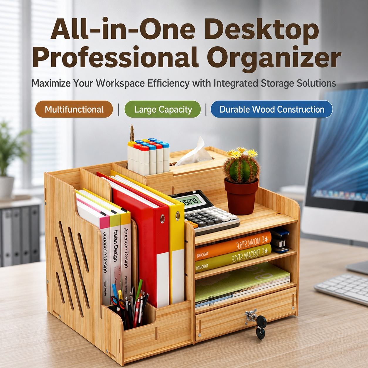 Ev Düzenleyici Rafı Ahşap Masa - Letter Tray Desk incelemesi ve fiyatı