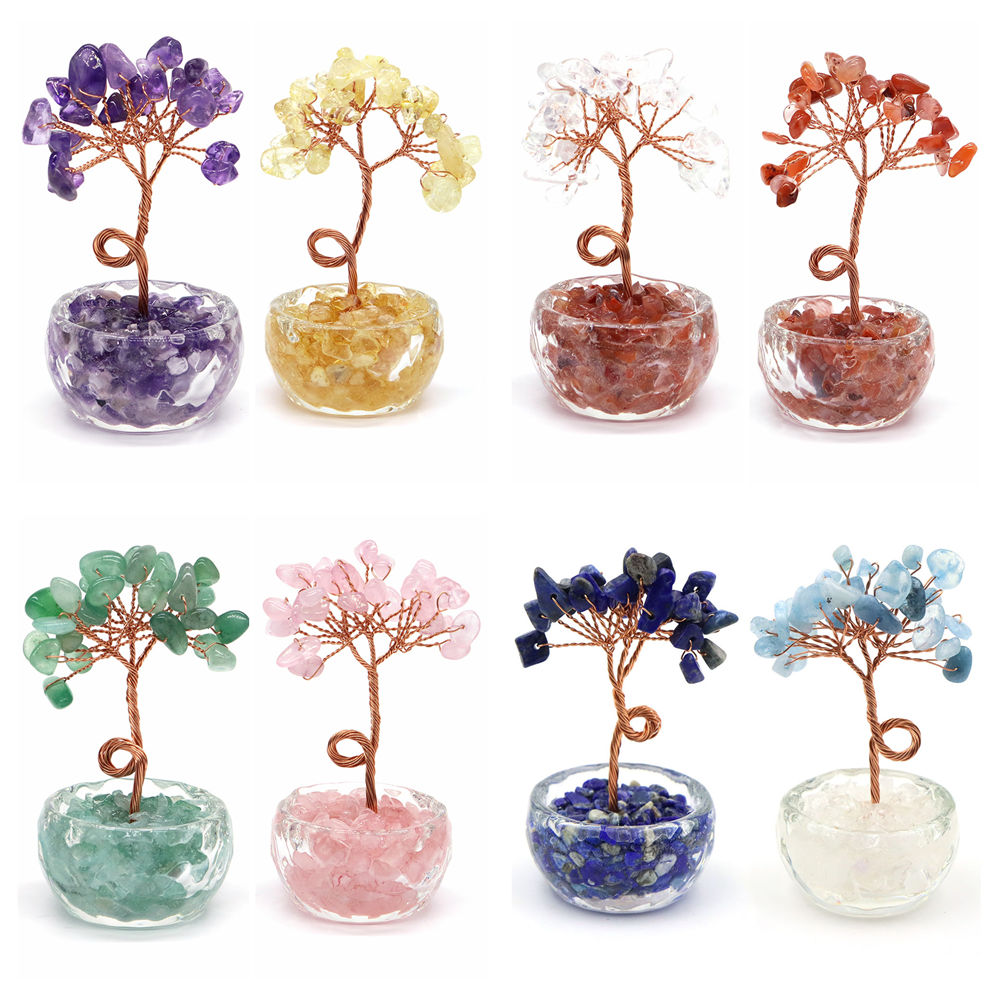 Doğal Taş Kristal Şans Ağacı Ç - Home Office With Plants incelemesi ve fiyatı