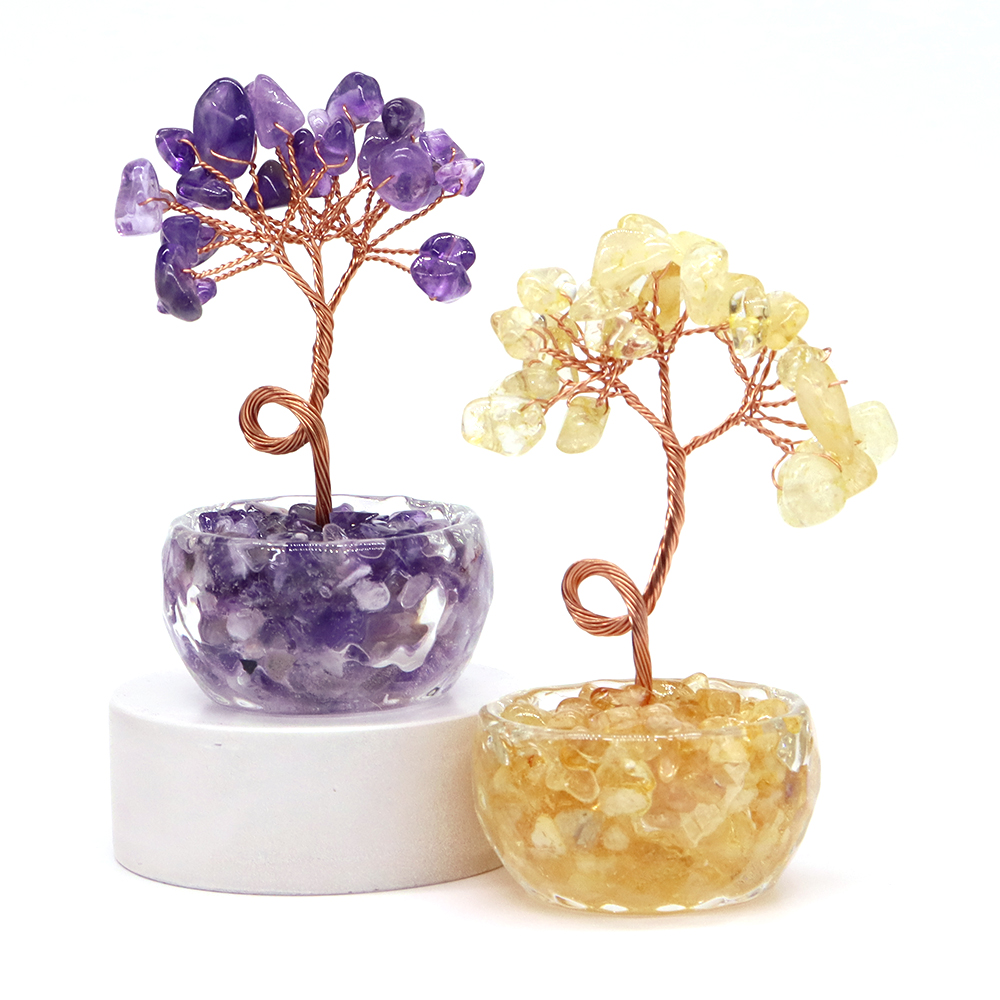 Doğal Taş Kristal Şans Ağacı Ç - Home Office With Plants incelemesi ve fiyatı