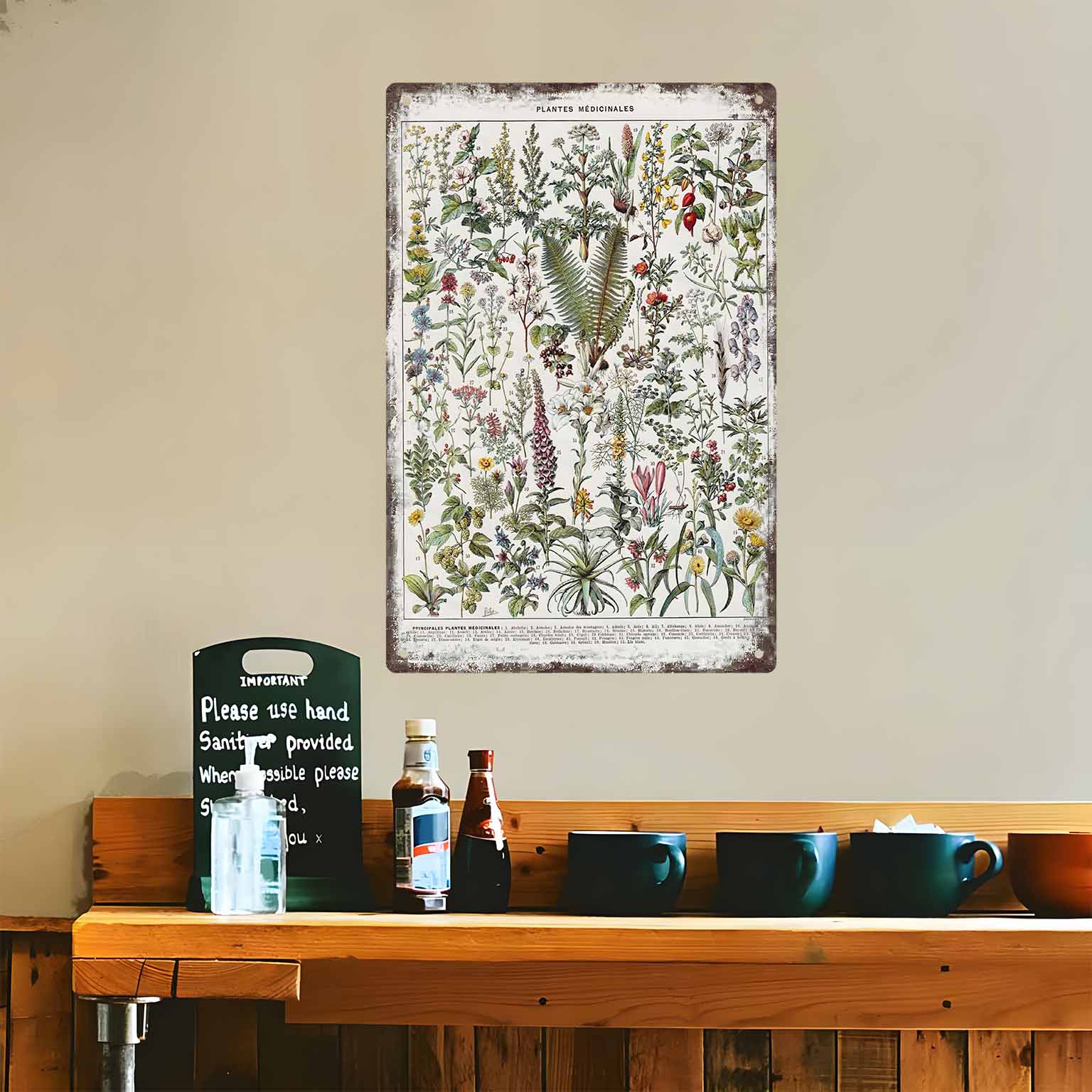 2D DÜZ 1 adet Vintage Tıbbi Bi - Home Office With Plants incelemesi ve fiyatı