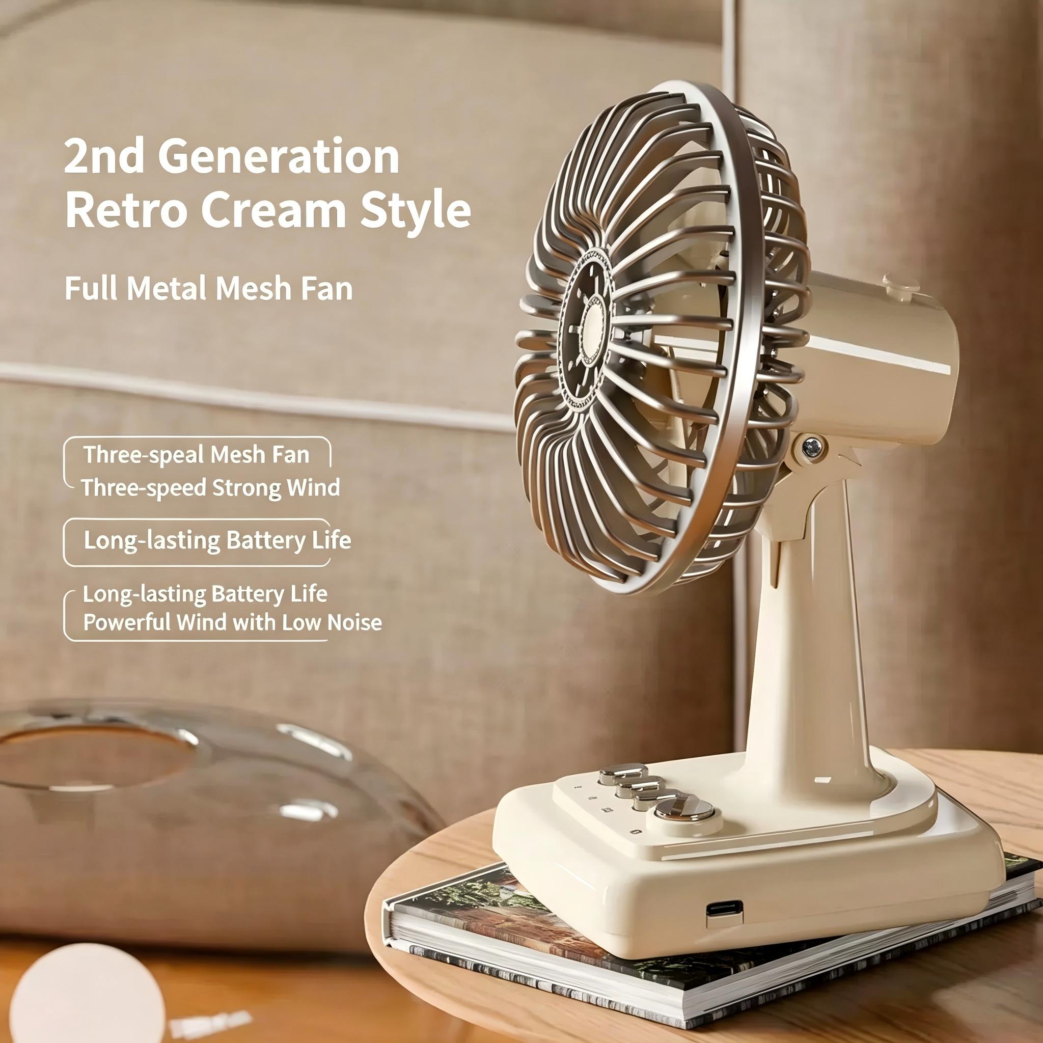 Retro Alaşımlı Masaüstü Fanı 3 - Usb Desk Fan incelemesi ve fiyatı