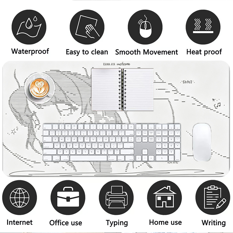 1 adet deri Mouse Pad Anime me - Desk Mat Leather incelemesi ve fiyatı